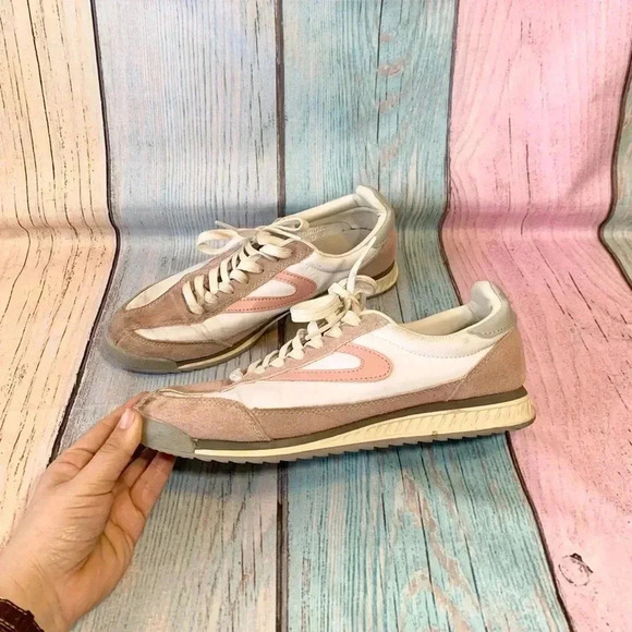 Pink and white womens tretorn sneakers - Picture 7 of 11